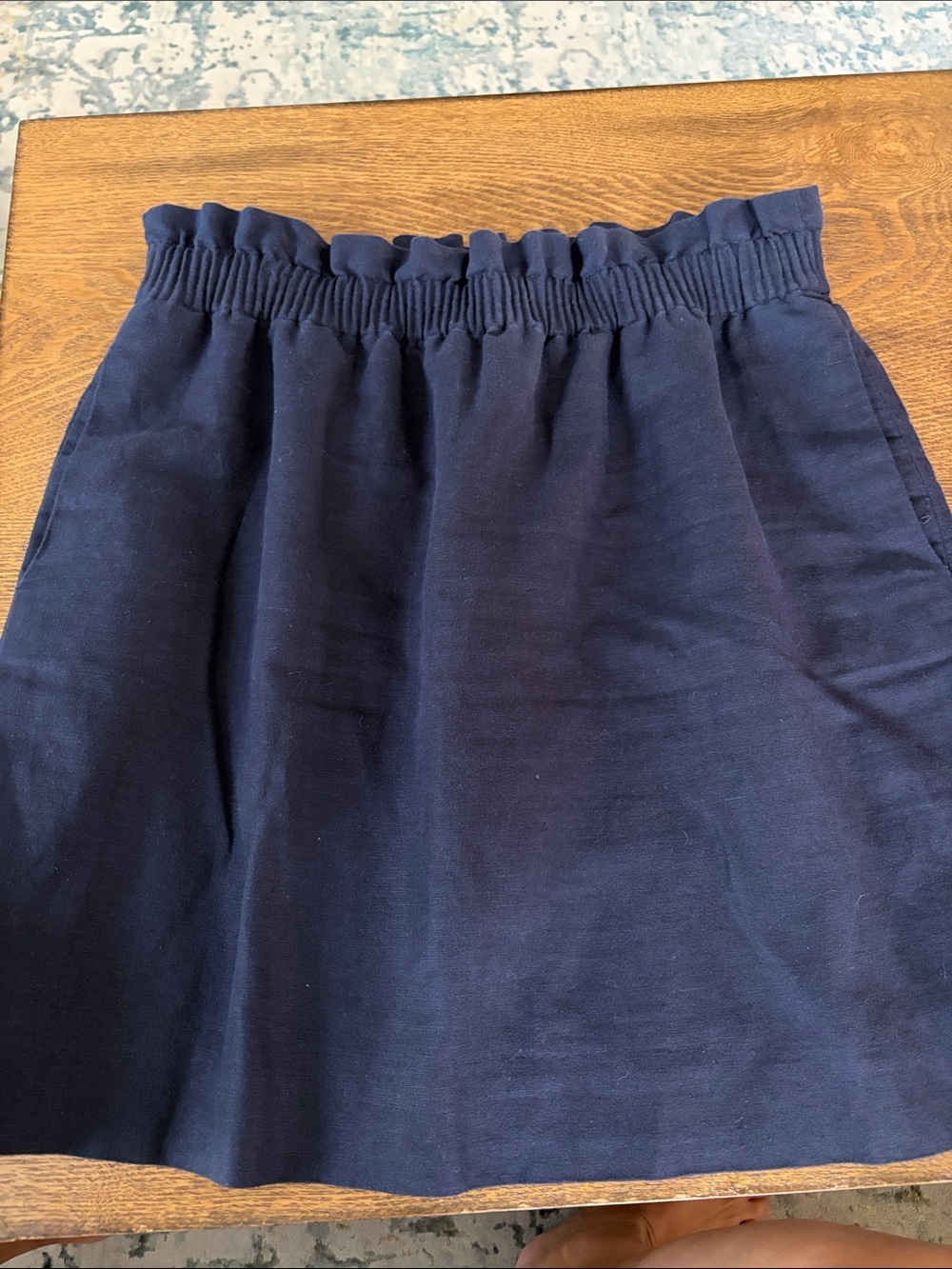 Women’s J. Crew Dark Navy Elastic Waist Skirt size 8